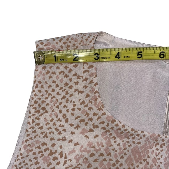 J.Crew Factory Women'sSleeveless Light Baby Pink Printed Tiered Midi Dress Sz14 - Picture 9 of 12